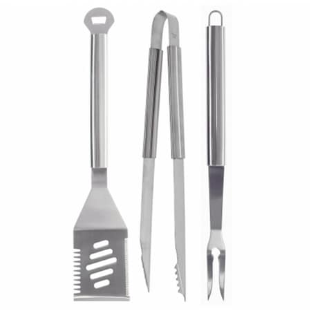Mr. Bar-B-Q Mr. Bar-B-Q 02083XNST Mr. Bar-B-Q - 3 Piece Stainless Steel Tool Set 02083XNST